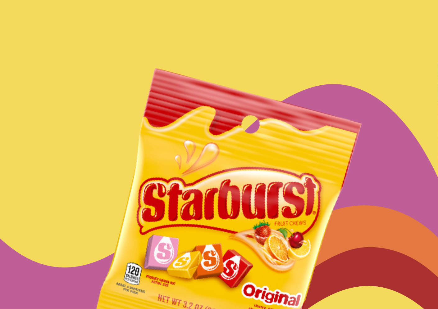 3.2 oz bag of Starburst Original chews