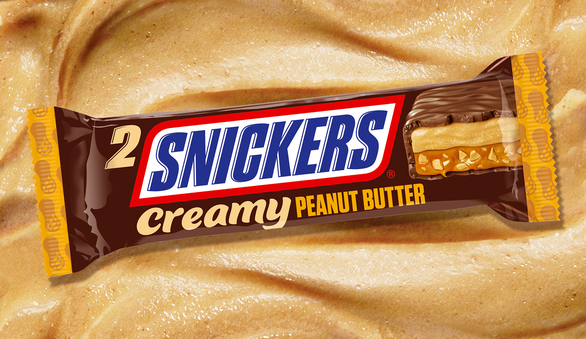Snickers Cremiger Erdnussbutter-Schokoriegel