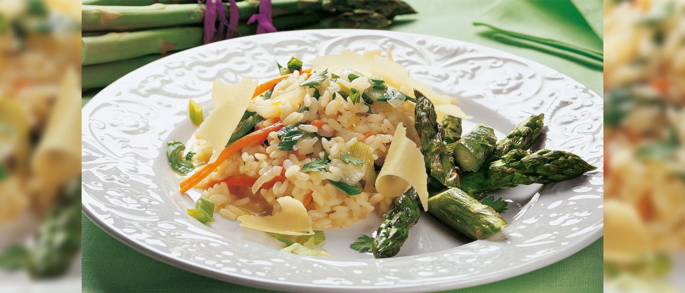 Ben's Original Website Spring Risotto with Asparagus Photography