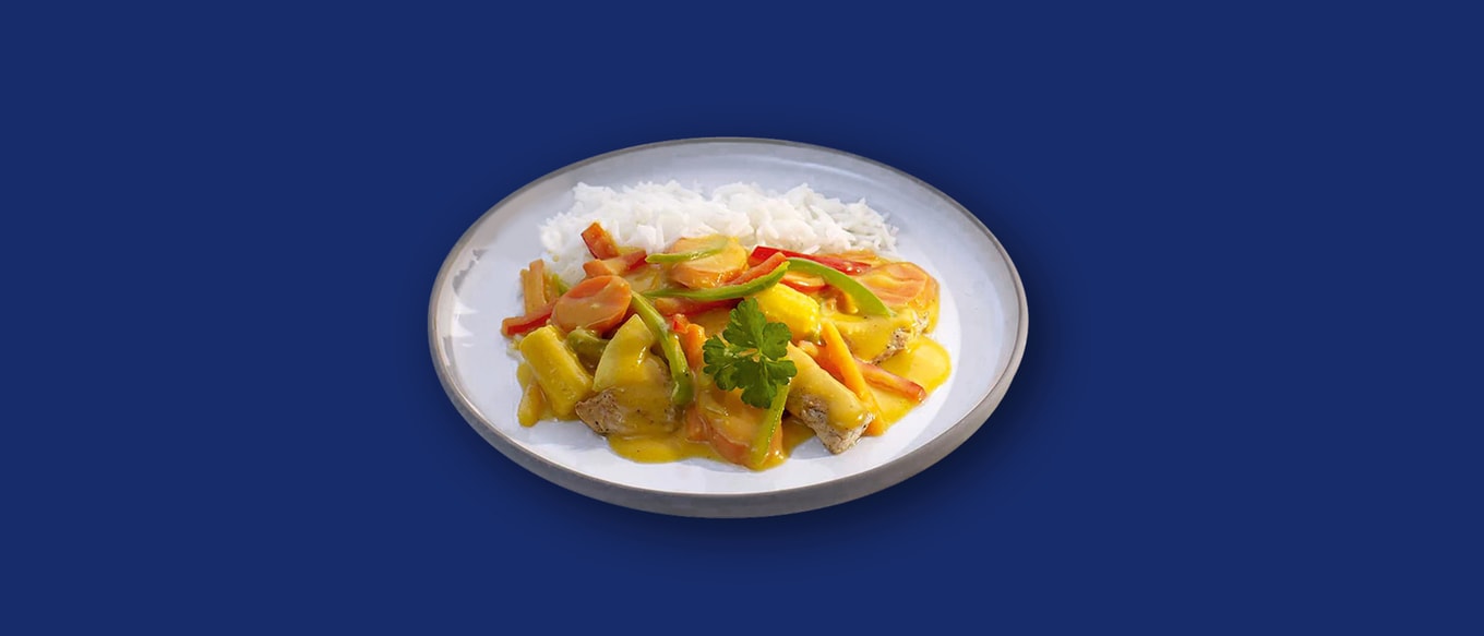 Cremiges Thai-Curry mit Reis und Gemüse Rezepte Ben's Original™