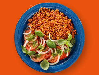 Veganer Tomaten-Pesto-Salat mit Sonnenweizen Rezepte Ben's Original™ 