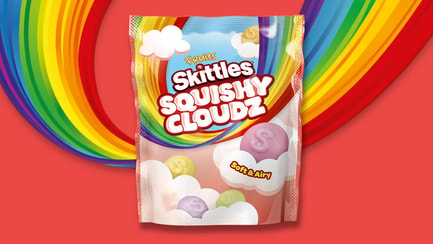 SKITTLES Squishy Cloudz bag